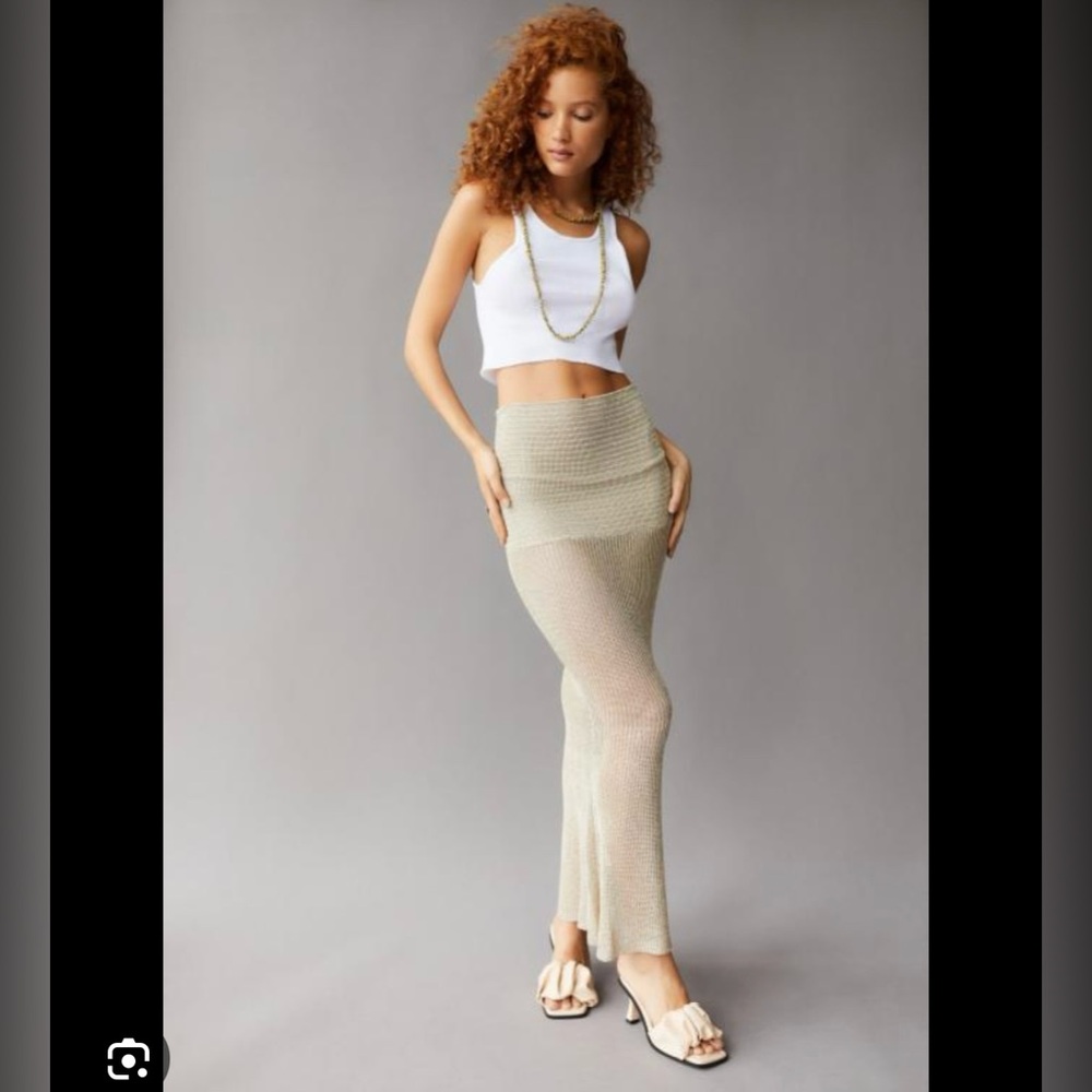 NWT: Showpo Lioness The Kendall Skirt In Gold